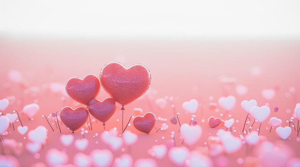 ピンクハート畑